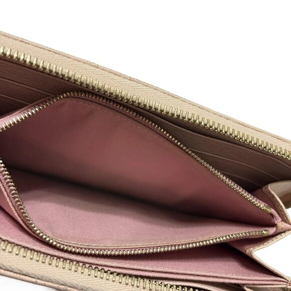 Auth FENDI Crayons 8M0299 Light Pink PVC - Long Wallet - Picture 5 of 6